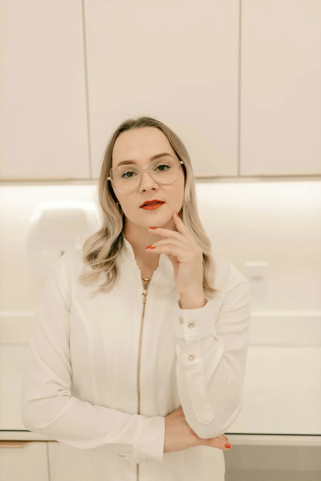 La licenciada Malena Ferreyra en su consultorio